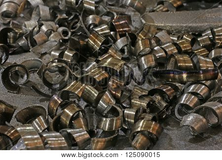 Iron Filings After Processing In Industrial Ironware