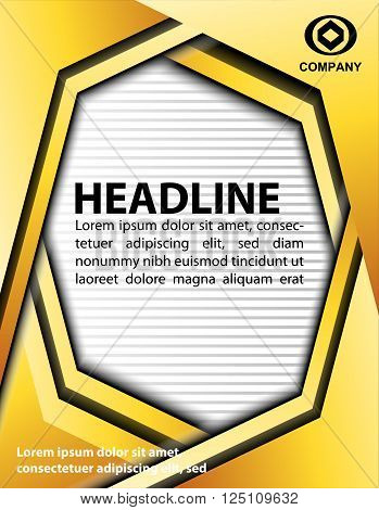 Flyer or Cover Design - Business Vector vector design template element