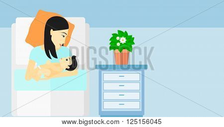 Woman in maternity ward.