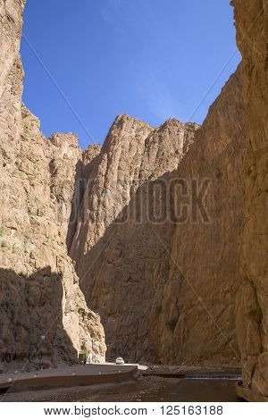 Todgha Gorge a canyon in the eastern part of the High Atlas Mountains in Morocco
