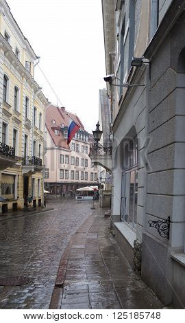 mansion of the 18th century in the Old city Tallinn. Now the Embassy of Russia is located.
