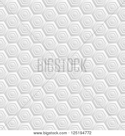 hexagonal pattern seamless or nautral background - vector illustration
