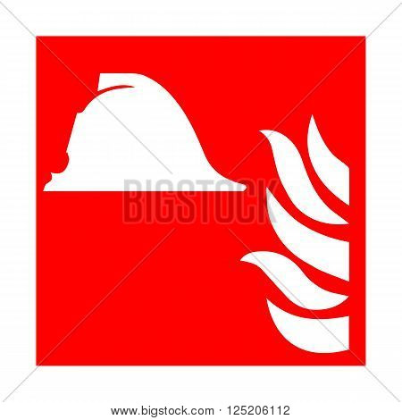 Vector fire emergency icons. Signs of evacuations. Fire marshal