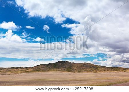 Landscape with mountain valley of Alatau, East Kazakhstan