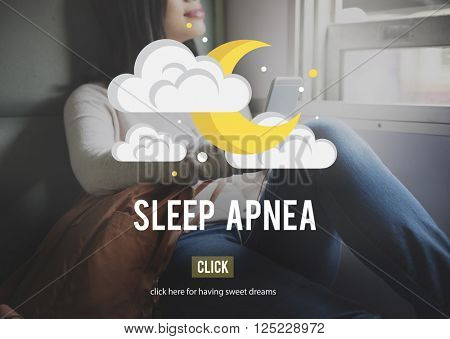 Sleep Apnea Snorer Insomnia Breathing Concept