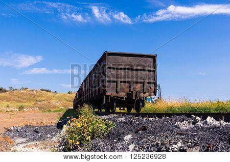 old industrial railway junction on a summer afternoon