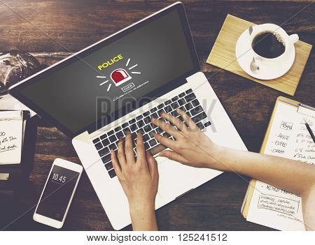 Police Force Cop Municipale Surveillance Officer Law Concept
