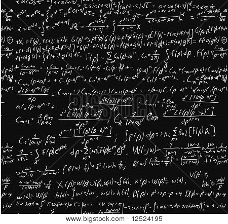 Pizarra con un cálculo de matemáticas.