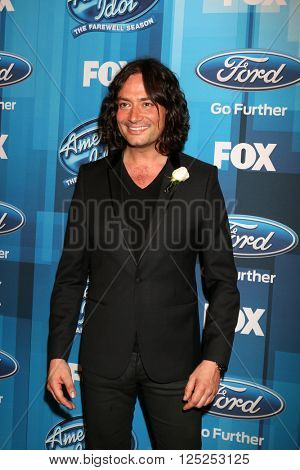 LOS ANGELES - APR 7:  Constantine Maroulis at the American Idol FINALE Arrivals at the Dolby Theater on April 7, 2016 in Los Angeles, CA