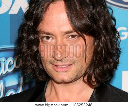 LOS ANGELES - APR 7:  Constantine Maroulis at the American Idol FINALE Arrivals at the Dolby Theater on April 7, 2016 in Los Angeles, CA
