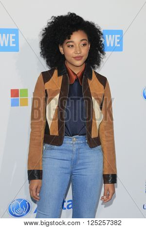 LOS ANGELES - APR 7:  Amandla Stenberg at the WE Day California 2016 at the The Forum on April 7, 2016 in Inglewood, CA