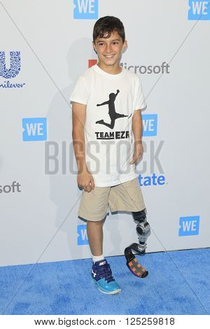 LOS ANGELES - APR 7:  Ezra Frech at the WE Day California 2016 at the The Forum on April 7, 2016 in Inglewood, CA