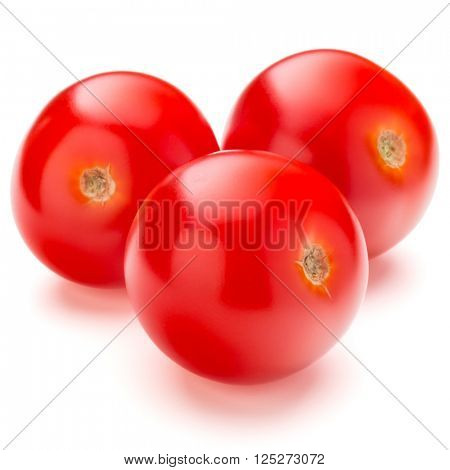 fresh cherry tomato isolated on white background cutout