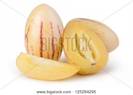 pepino melons on a white background