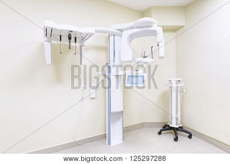 interior and medical equipment in the dental clinic