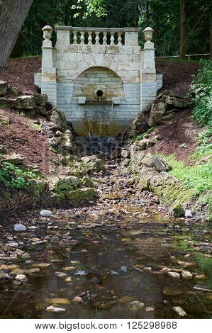 Grand Cascade in the park of Pavlovsk. Saint Petersburg.