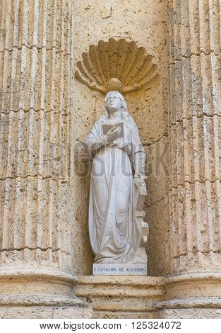 CARTAGENA COLOMBIA - FEB 04 : Architectural details in Cartagena Colombia on Februery 04 2016. The historic port city Cartagena is UNESCO World Heritage Site since 1984.