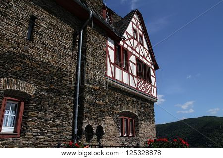 View Of Castle Stahleck In Rhine Area, Germany.