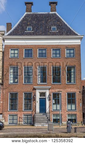 GRONINGEN, NETHERLANDS - APRIL 9, 2016: Old house in the center of Groningen, Holland