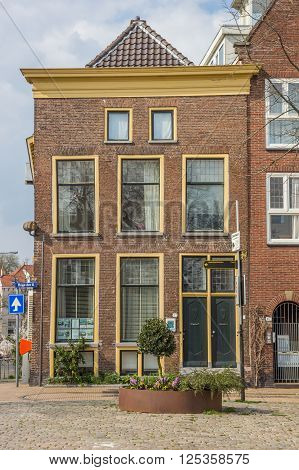 GRONINGEN, NETHERLANDS - APRIL 9, 2016: Old house in the center of Groningen, Holland