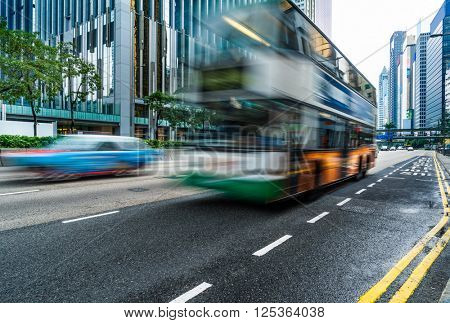 urban traffic,motion blurred