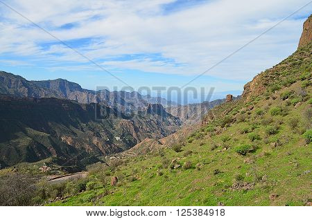 Mountain scapes from the island of Gran Canaria, Spain