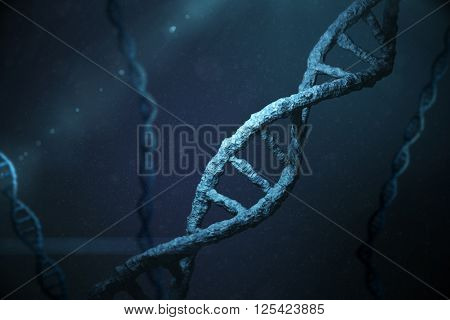 Image of the helix shape of a dna