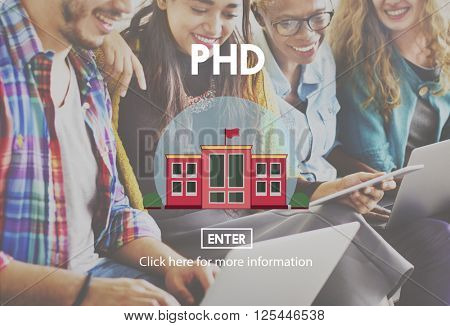 PHD Academic Education Degree Study Concept