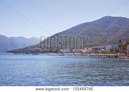 View of the coast of Marmaris. Turkey.