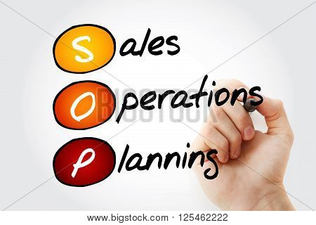Sales And Operations Planning With Marker