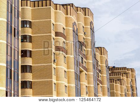 Andreevka, Russia - April 11.2016. The residential complex Uyutniy