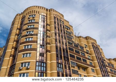 Andreevka, Russia - April 11.2016. The residential complex Uyutniy