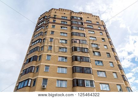 Andreevka, Russia - April 11.2016. The residential complex Uyutniy