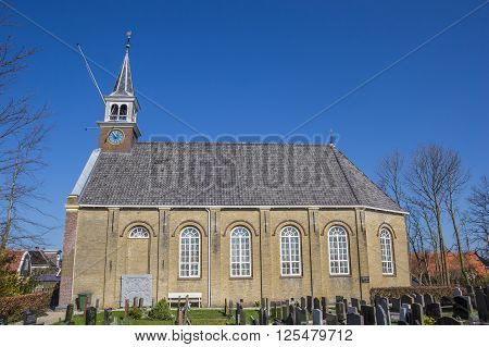 Nicolaas church in the center of Stavoren Netherlands