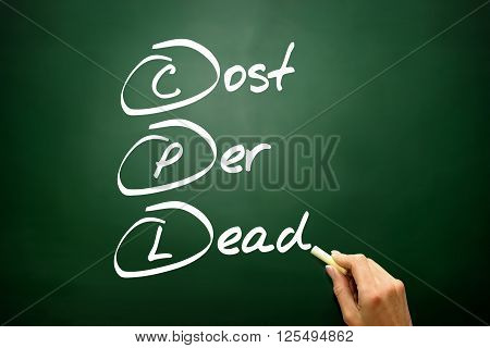Hand Drawn Cost Per Lead (cpl), Business Concept Acronym ..