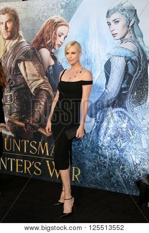 LOS ANGELES - APR 11:  Charlize Theron at the The Huntsman Winter's War American Premiere at the Village Theater on April 11, 2016 in Westwood, CA