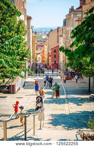 View Of Lyon City Street