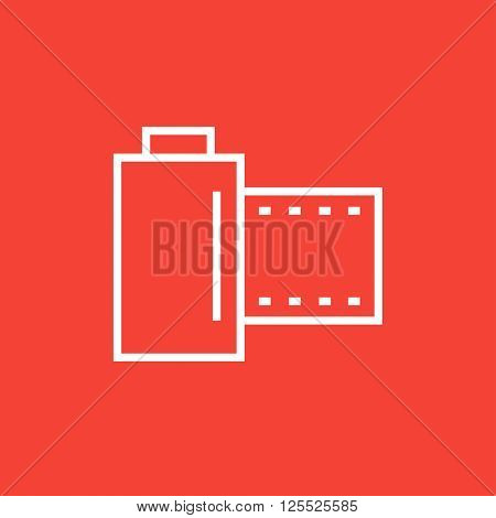 Camera roll line icon.