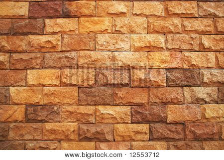 Grande muro di mattoni