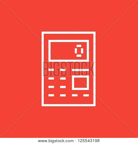 Calculator line icon.