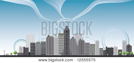 Stora staden Illustration