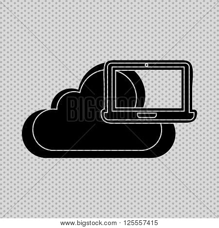 cloud computing design, vector illustration eps10 graphic