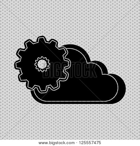 cloud computing design, vector illustration eps10 graphic