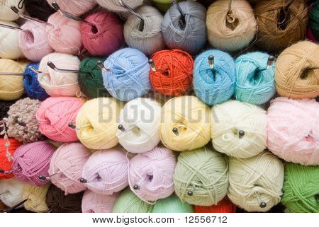 skeins ของสีแตกต่างกัน