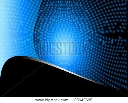 Abstract grid blue background. abstract wave blue grid background