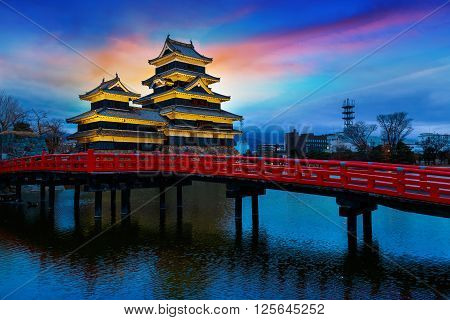 Matsumoto Castle in Matsumoto City, Nagano, Japan