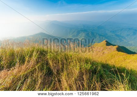 view from the top of Chang Puak mountain Thailand