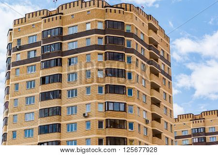 Andreevka, Russia - April 11.2016. The residential complex Uyutniy