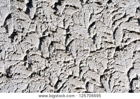 rough white plaster wall for background or texture - detail
