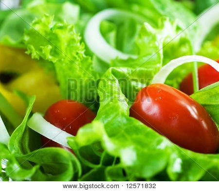 Fondo de ensalada